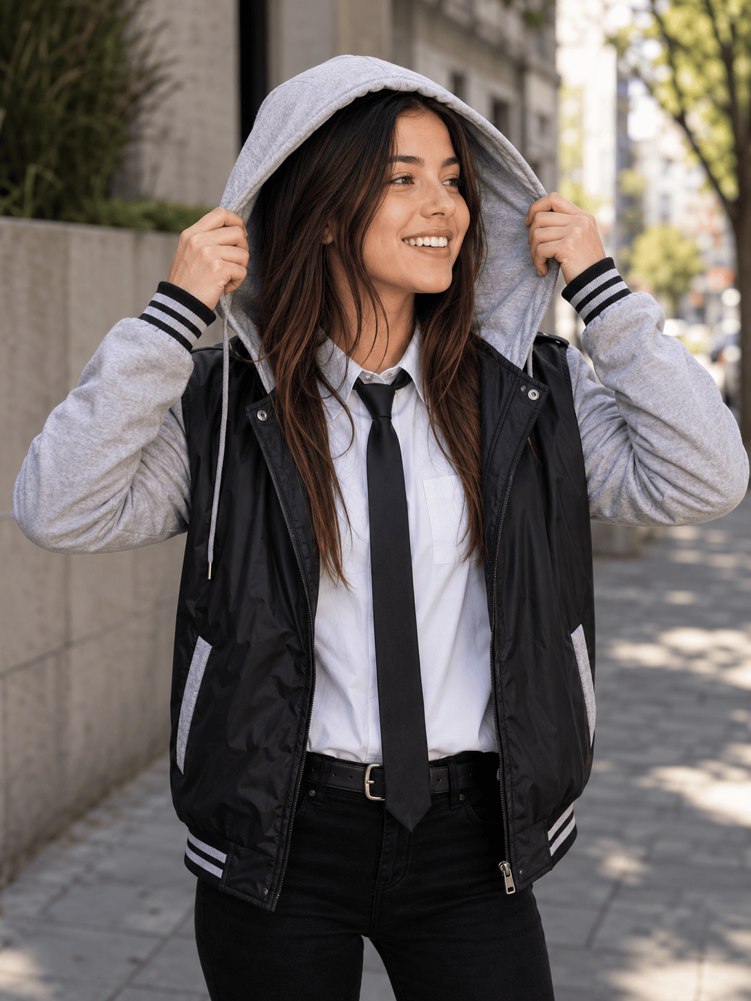 Chaqueta de prom Beisbolera Algodón Perchado · Glauren