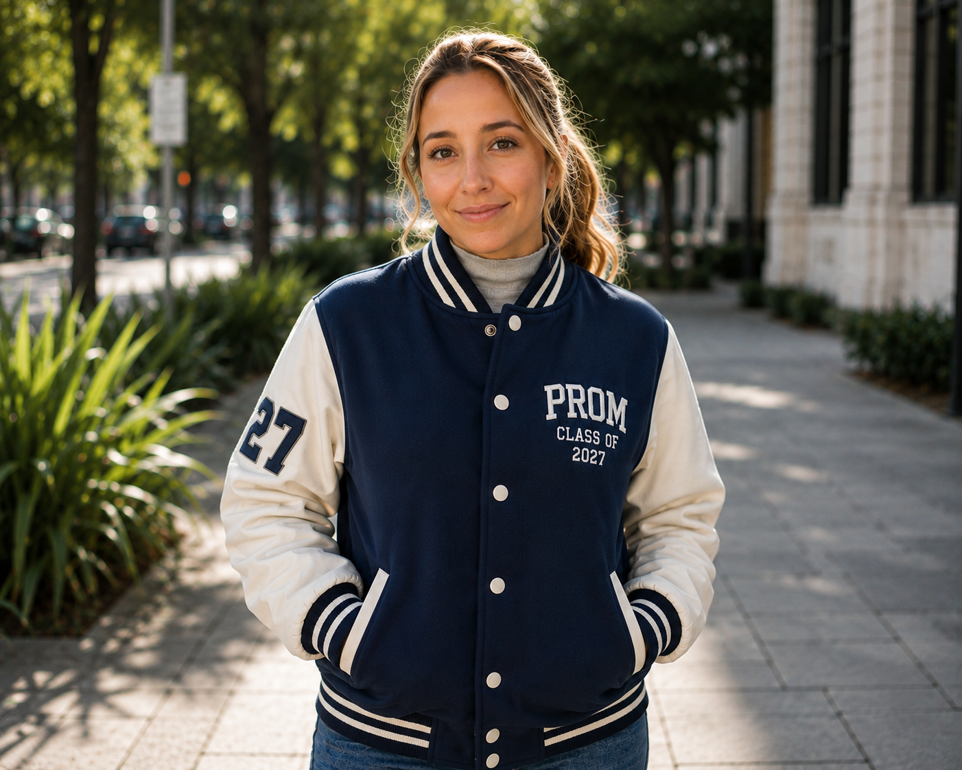 Chaqueta de prom Beisbolera Paño · Glauren