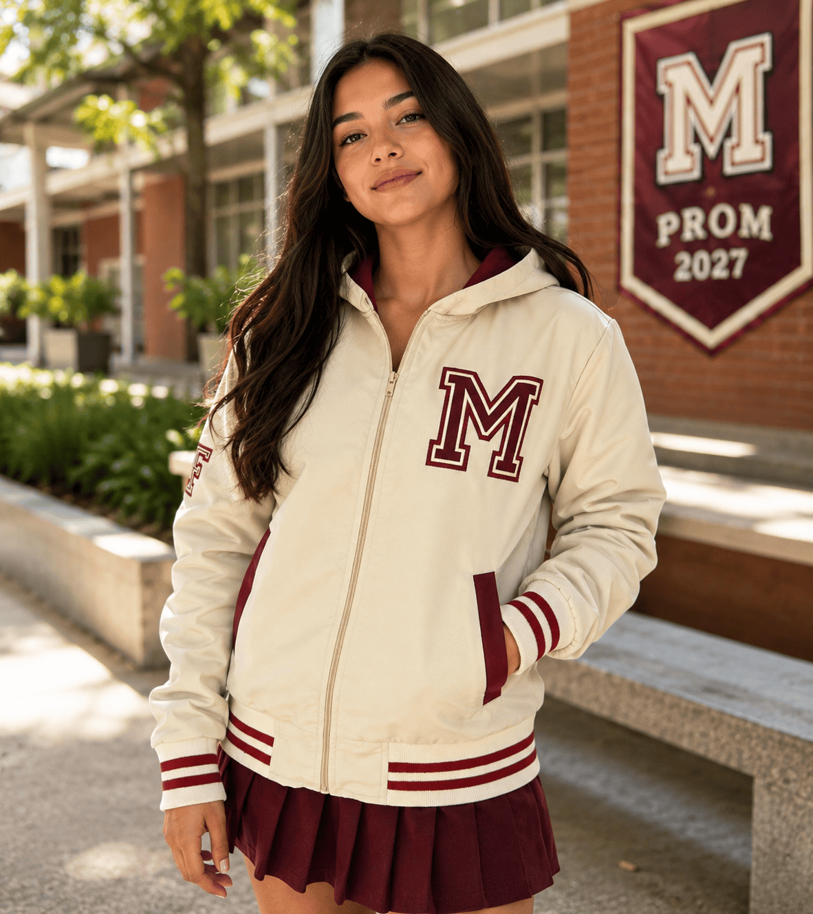 Chaqueta de prom Beisbolera Impermeable · Glauren