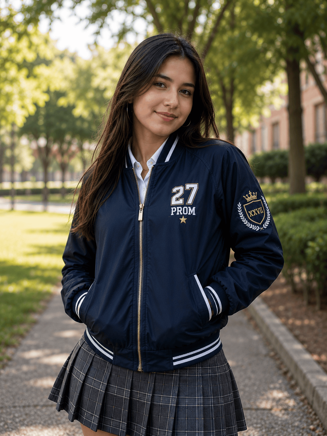 Chaqueta de prom Beisbolera Impermeable · Glauren